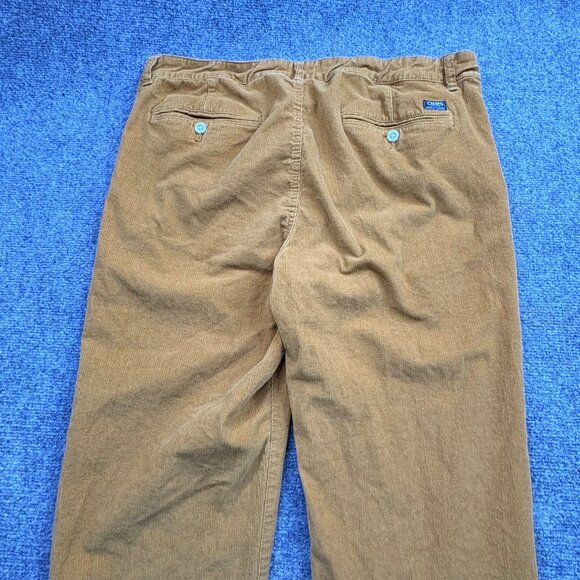 Chaps Pants Mens 38x32 Corduroy Tan Straight Fit Preppy Retro Classic Academia‎ - Picture 13 of 16